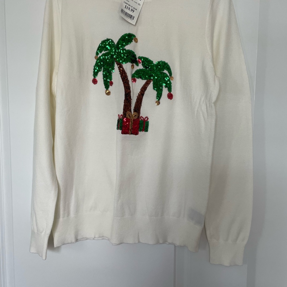 Marshalls Holiday White Sweater